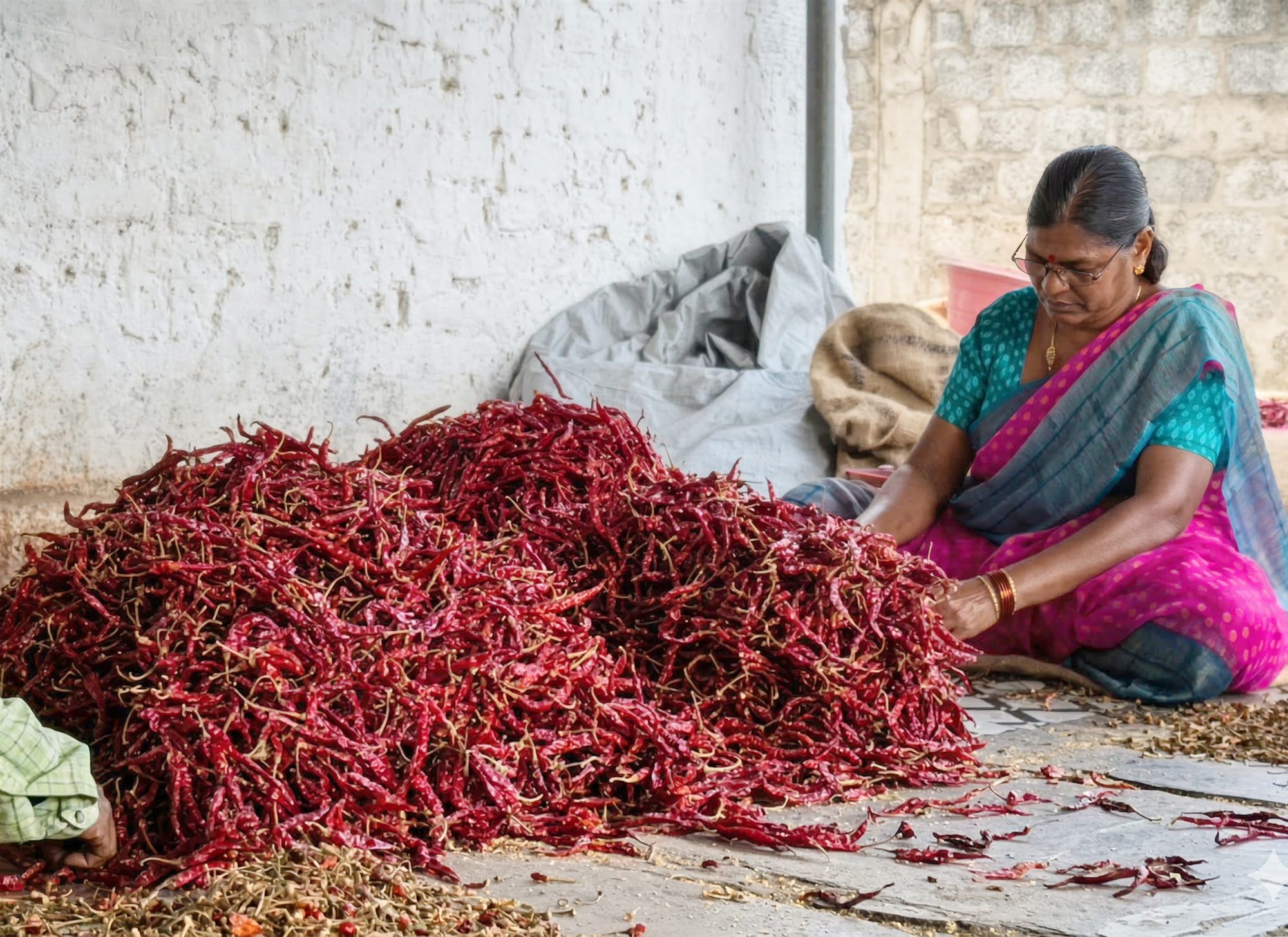 Stem-cut and Stemless Chilli Sorting